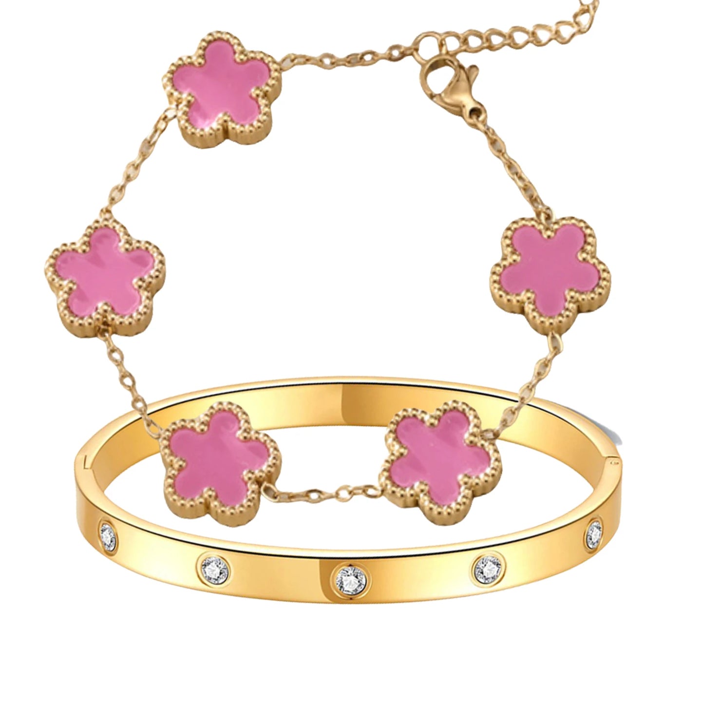 2pcs Vintage Alhambra bracelet