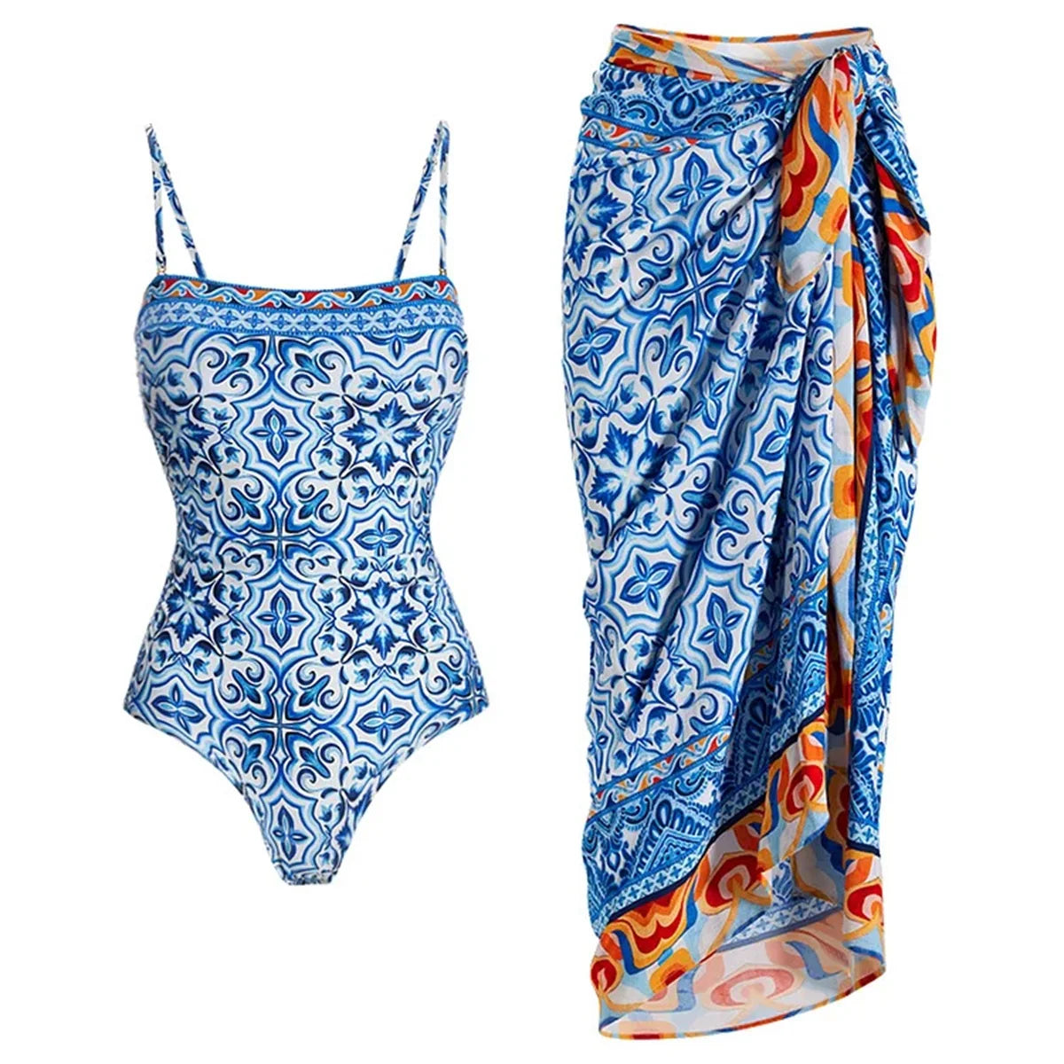 2-in-1 Beach Look: Sexy Bikini + Flowing Skirt – Turn Heads This Summer!