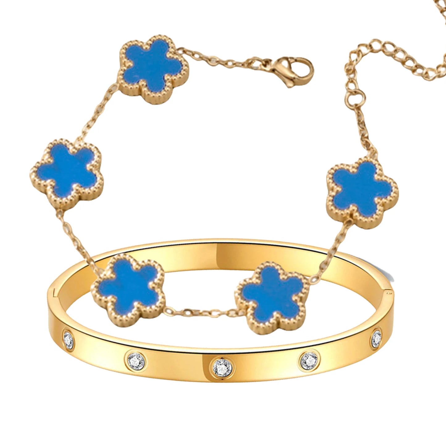 2pcs Vintage Alhambra bracelet