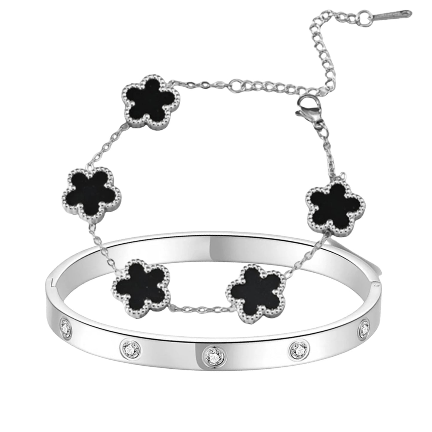 2pcs Vintage Alhambra bracelet