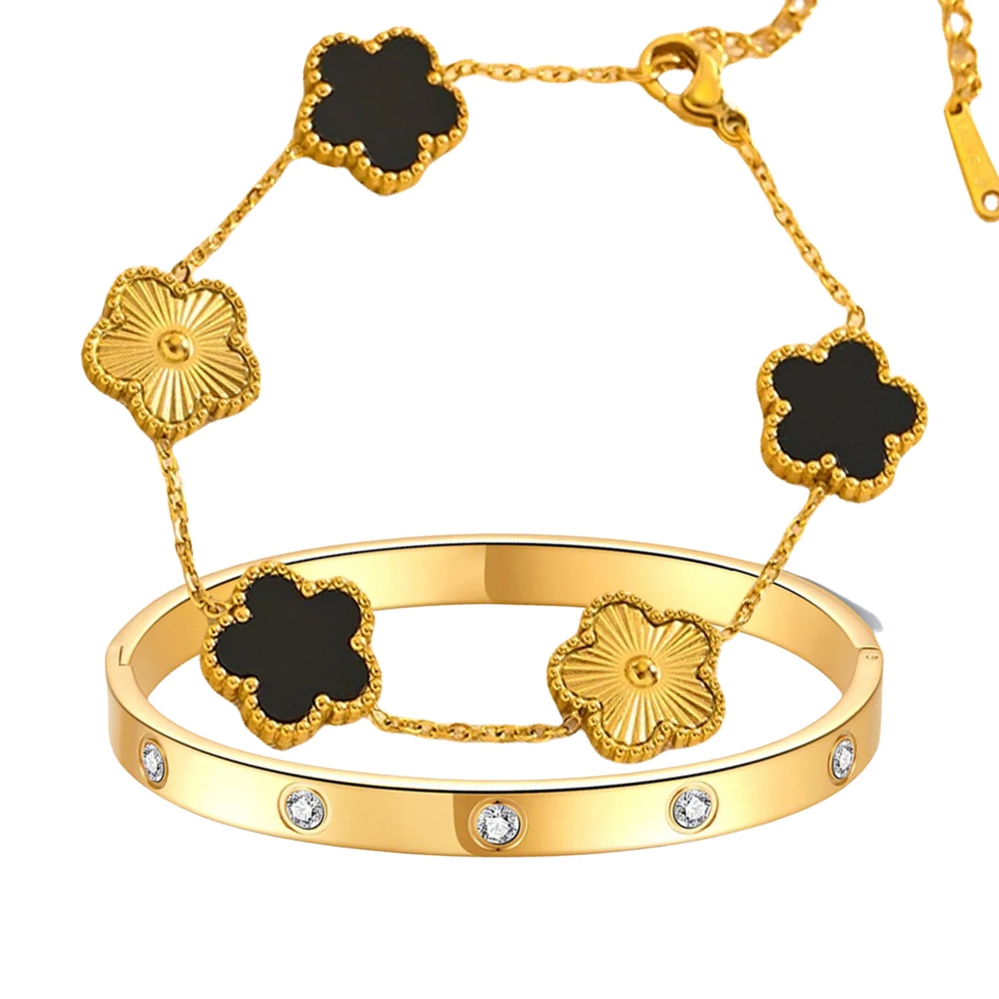 2pcs Vintage Alhambra bracelet