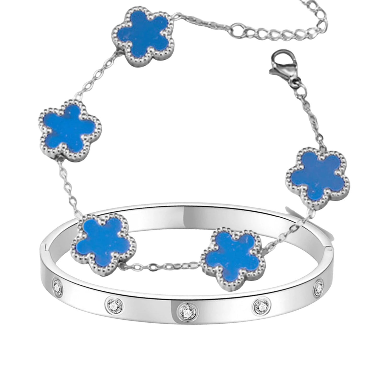 2pcs Vintage Alhambra bracelet