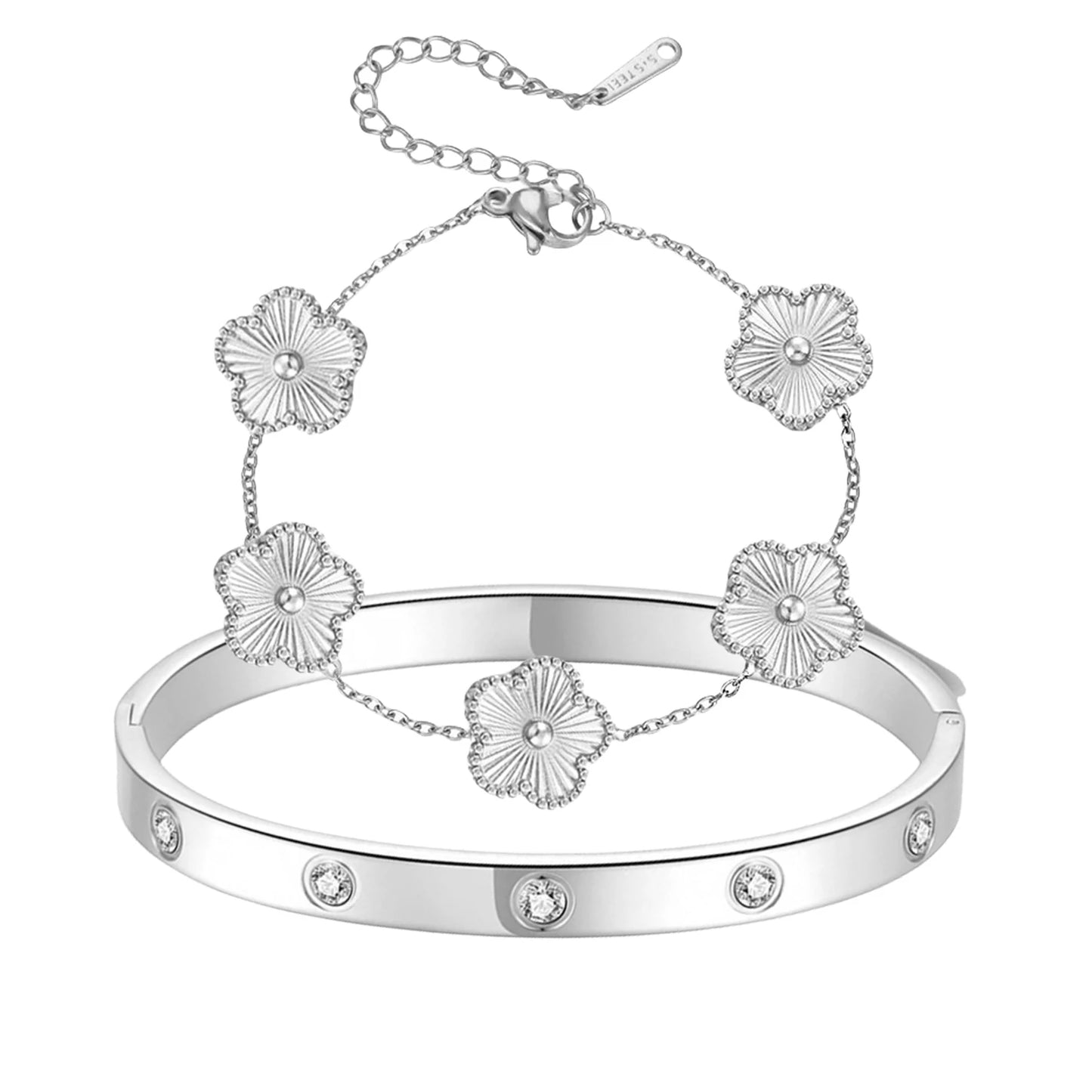 2pcs Vintage Alhambra bracelet